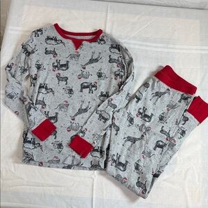 Wondershop giraffes safari pajamas kids size 12 christmas zebras zoo lions zebra